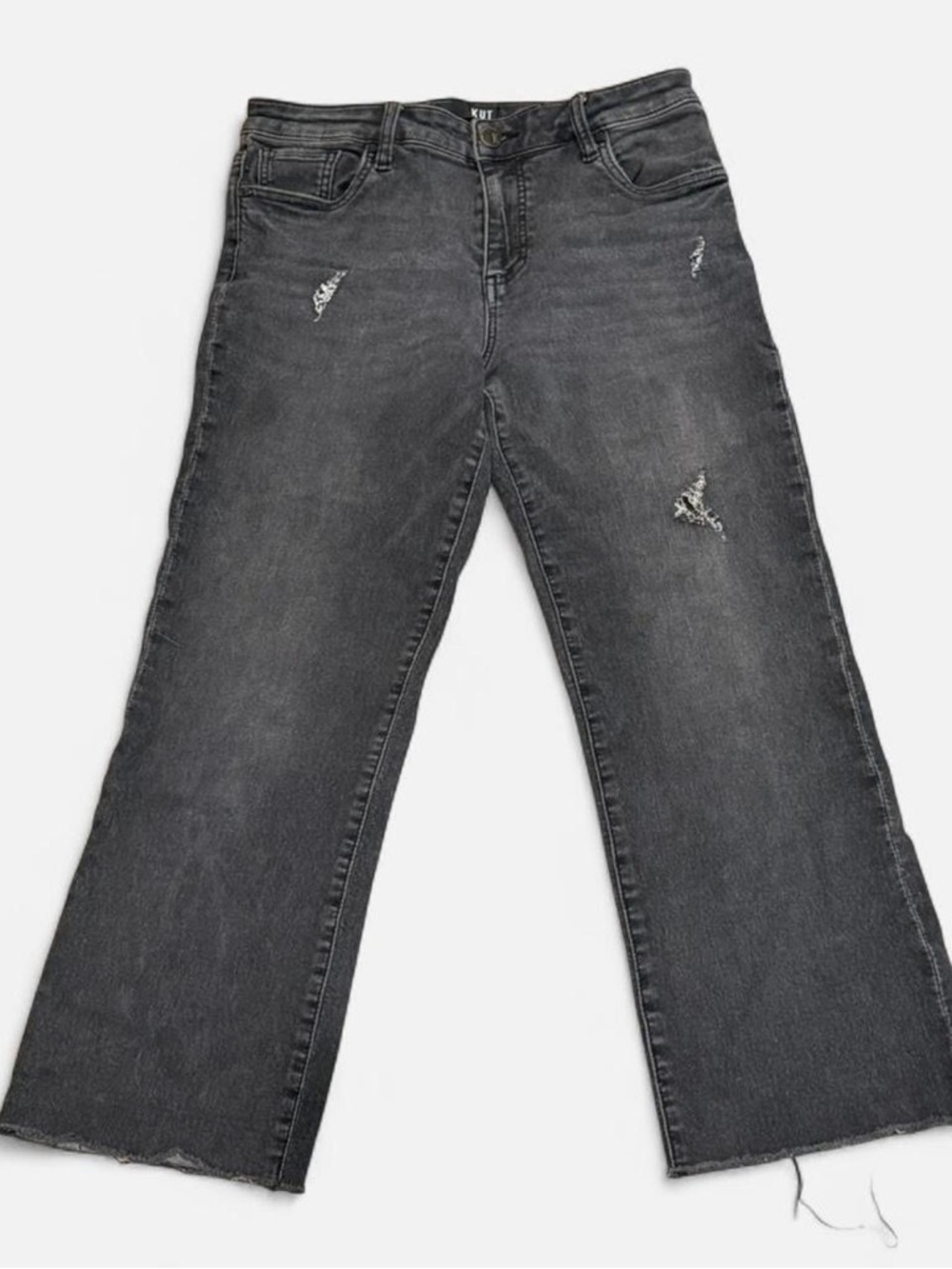 Kut from the Kloth distressed women’s Jeans in Black 8 - Picture 5 of 5